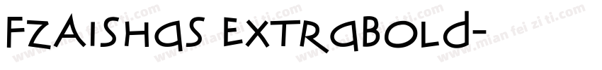 FZAiShaS ExtraBold字体转换